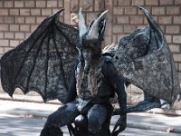 Barcelona 2011-09-20 Living statue op de Ramblas : Barcelona, vakantie